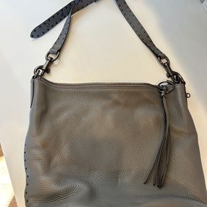 Coach Pebbled Gray Hobo